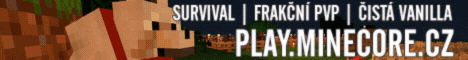 Minecore.cz - Český Minecraft server banner